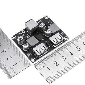3pcs USB 2CH QC3.0 QC2.0 DC-DC Buck Converter Charging Step Down Module 6-32V 9V 12V 24V to Fast Qui