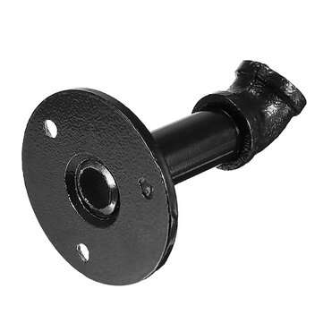 4 Inch Industrial Retro Iron Pipe Wall Hook Towel Rack Hangers Shelf Coat with Screws