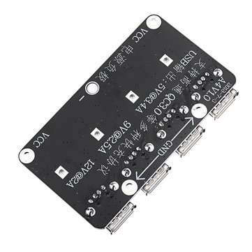 4 USB Fast Charging Module Board 12V24V to QC2.0 QC3.0 Step Down Power Supply Module 12V 24V
