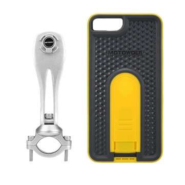 4.7 inch Phone Holder Handlebar Mount E-Scooters Motorcycle Bike For iPhone 8 iP... (COLOR.: YELLOW)