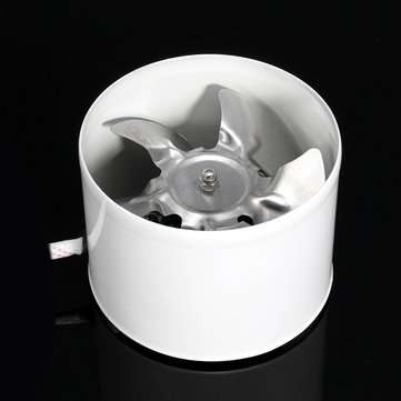 4`` Inline Duct Fan Booster Exhaust Blower Air Cooling Vent Metal Blade