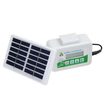 45Pcs Solar Intelligent Watering Timer Automatic Drip Irrigation + 10M Hose + Solar Panel + Copper F