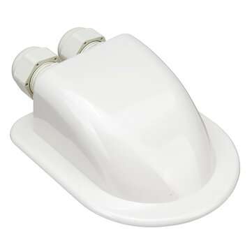 4pcs Waterproof ABS Solar Double Cable Entry Gland Curved Cable Connector For All Cable Types 6mm to