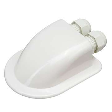 4pcs Waterproof ABS Solar Double Cable Entry Gland Curved Cable Connector For All Cable Types 6mm to