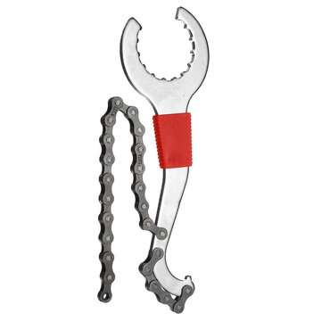 5 in 1 Mountain Bike Bicycle Crank Chain Axis Extractor Removal Repair Tools Set