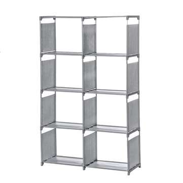 5 Tiers Metal Cube Bookcase Storage Shelf Display Stand DVD CD Holder Bookshelves Storage Racks Shel