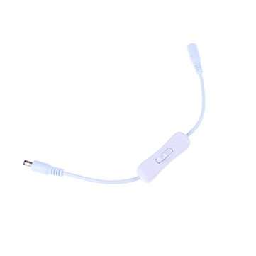 5.5x2.1mm Power Supply Adapter Connector with On/Off Switch for DC12V 5050 3528 LED Strip Light