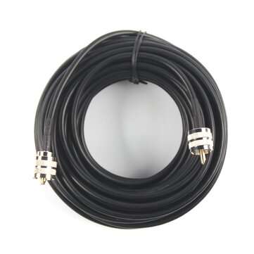 50 Ft RG58 Coax Coaxial UHF PL-259 Connectors Amateur Ham CB Radio Antenna Cable