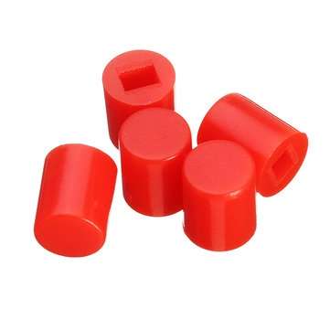 500pcs 6 x 7mm Round Button Cap Hat Suitable For 8.5 x 8.5mm / 8 x 8mm Series Of Self-locking Switch