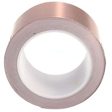 50mmX20m Copper Foil Tape Single Conductive EMI Shielding Adhesive