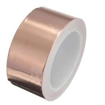 50mmX20m Copper Foil Tape Single Conductive EMI Shielding Adhesive