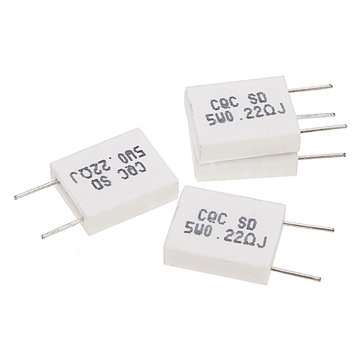 50pcs BPR56 5W 0.22R 0.22 Ohm 5w Non-inductive Ceramic Cement Resistor Wirewound Resistance