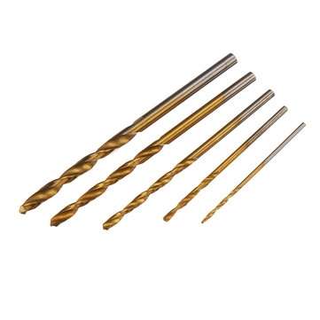 50pcs Titanium Coated High Speed Steel Twist Drill Bit1/1.5/2/2.5/3mm Twist Drill BitWoodworking