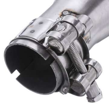 51mm To 35mm Motorcycle Stainless Exhaust Muffler Pipe Adapter Connector Polished 2``