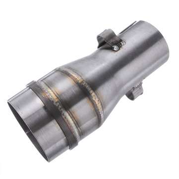 51mm To 35mm Motorcycle Stainless Exhaust Muffler Pipe Adapter Connector Polished 2``