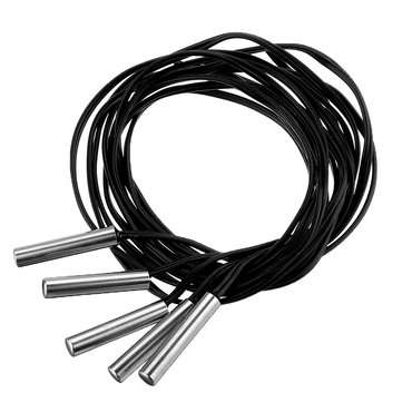 5pcs 10KOhm 1% 3435 0.5M NTC Thermistor Accuracy Temperature Sensor Cable Cylinder Probe High Sensit