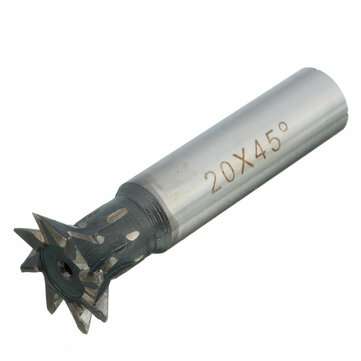 5pcs 20mm 45 Degree Dovetail Cutter End Mill Cutter Milling Cutter