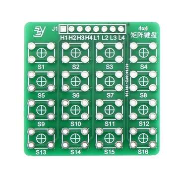 5Pcs 4X4 Matrix Keyboard Tact Touch Switch MCU Learning Board Development Board External Expansion K