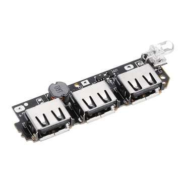5pcs 5V 2.1A 3 USB Mobile Power Circuit Board  Boost Module For DIY Power Bank Lithium Battery