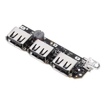 5pcs 5V 2.1A 3 USB Mobile Power Circuit Board  Boost Module For DIY Power Bank Lithium Battery