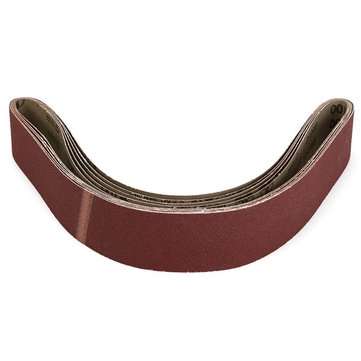 5pcs 5x106cm 100 Grit Alumina Sanding Belts Self Sharpening Oxide Abrasive Strips