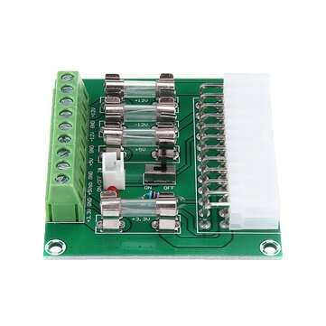 5Pcs ATX Power Adapter ATX Computer PC Power Board Power Supply DC Plug Connector +3.3V +5V -12V +12