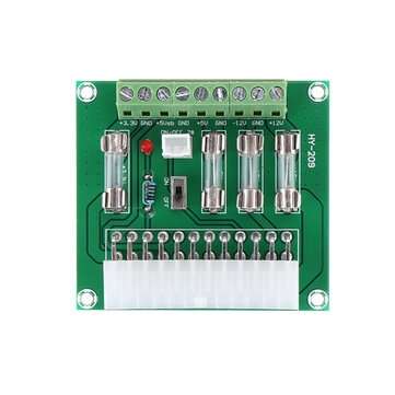 5Pcs ATX Power Adapter ATX Computer PC Power Board Power Supply DC Plug Connector +3.3V +5V -12V +12