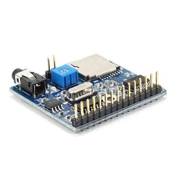DC 5V 1A Voice Playback Module Board MP3 Voice Prompts Voice Broadcast Device Support MP3/WAV 16GB T