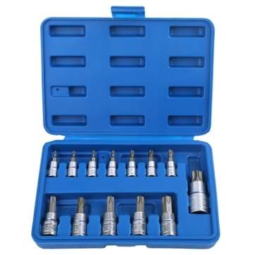 Hi-Spec 13pcs 360 Degree Head Universal Adapter 1/4 3/8 1/2 Inch Sleeve Connecting Rod