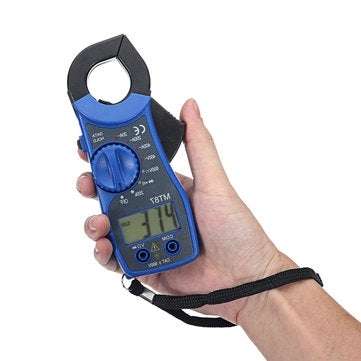 LCD Digital Multimeter Auto Handheld Clamp Meter Volt AC DC 600 Amp Tester