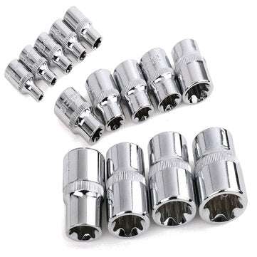 Hi-Spec 14pcs Chrome-Vanadium Steel Multifunctionl Ratchet Wrench Sockets Kit For Use in Impact Driv