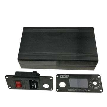 KSGER 1.3inch 858D Hot Air Heater Rework Station STM32 OLED Temperature Controller 4Pcs Nozzles