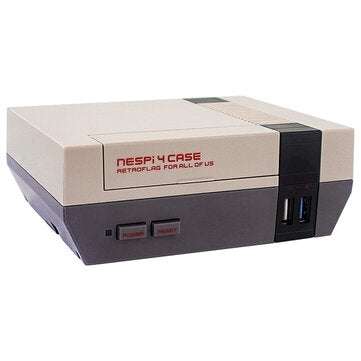 NESPi 4 Case Raspberry Pi 4 Case with SSD Cartridge Adapter Cooling Fan Heatsink for Raspberry Pi 4