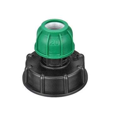 S60x6 1/2`` 3/4`` 1`` IBC Tank Drain Adapter Thread Outlet Tap Water Connector Rep... (SIZE 3: 25CM)
