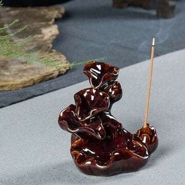 Porcelain Ceramic Backflow Incense Stick Burner Holder