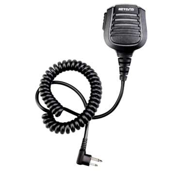 Retevis C9075A HM004 Motorcycle Double Needle Microphone for Two Way Radio Station IP55 Waterproof