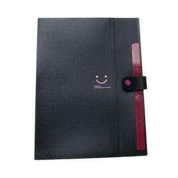 Paper Files Document Holder Folder Storage Binder Pouch Package for A4 Paper 4 In... (COLOR.: BLACK)