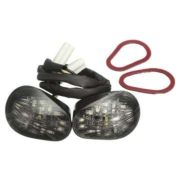 Smoke LED Turn Signal Indicator Light Lamp Flush Mount For Yamaha YZF R1 R6 R6S