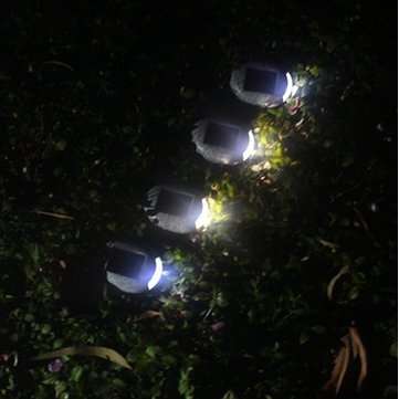 Solar Powered Buried Stone Under Ground Lamp Waterproof Home Garden  Light
