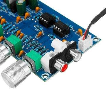 NE5532 C2-001 AC 12-24V Power 4 Channel  Adjustment Amplifier Tuning Board Preamplifier