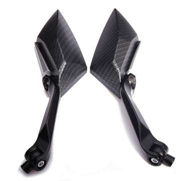One Pair  Motorcycle Rear View Side Mirrors For Honda Yamaha Kawasaki