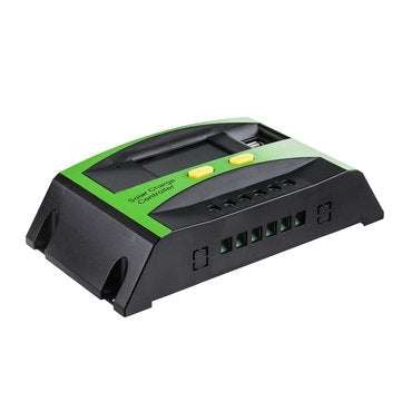 MOHOO 30A 12V/24V 5V 3A Dual USB Solar Charge Controller Solar Panel Regulator LCD Display