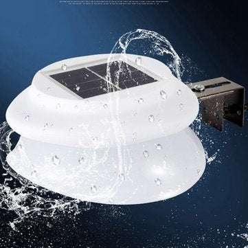 Solar Powered 9 LED Fence Light Outdoor Garden Wall Lobby Pathway Lamp Waterproof