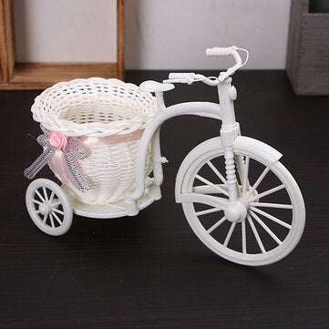 Mini Portable Handicraft Basket Bicycle Tricycle Basket Wedding Proposal Decorative Storage Basket F