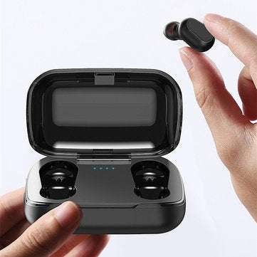 TOPK F22 TWS bluetooth 5.0 True Wireless Earphone LED Display Button Control Sports Headphones With