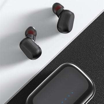 TOPK F22 TWS bluetooth 5.0 True Wireless Earphone LED Display Button Control Sports Headphones With