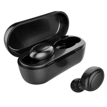 V2 TWS Dynamic bluetooth 5.0 Wireless Stereo Earbuds Noise Cancelling Touch Contro... (COLOR: BLACK)