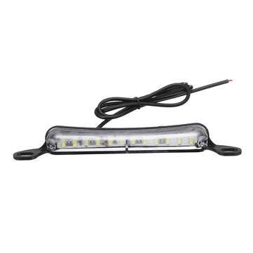 Universal 12SMD LED License Plate Lights Tail Lamp 6000K Xenon White 12V (COLOR.: BLACK)
