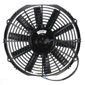 Universal 12V 80W Electric Cooling Radiator Fan Pull Push Straight Black Blade (NO.: 10)