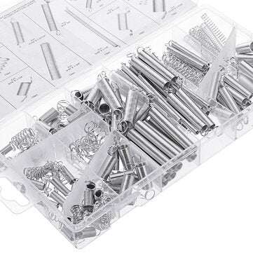 Suleve 200Pcs Steel Springs Electrical Drum Extension Tension Spring Exerciser Pressure Suit